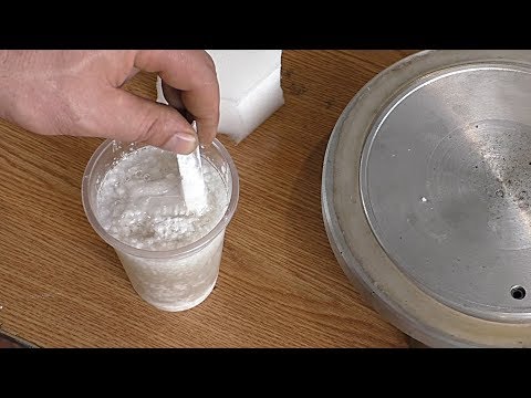 Пенопласт в вакуумной камере