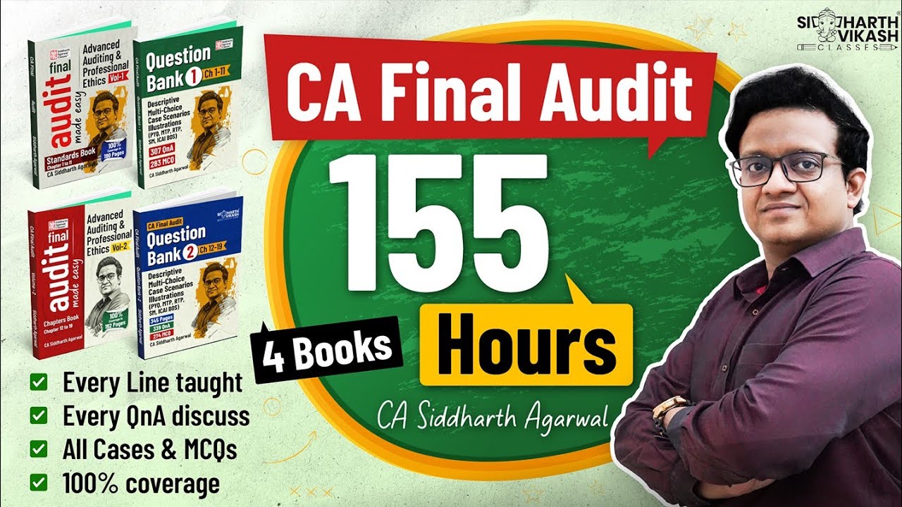 CA Final Audit Big Announcement! 📢 | CA Siddharth Agarwal - YouTube