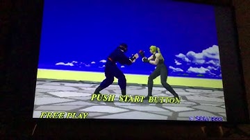 Virtua fighter sega model 2 arcade attract mode