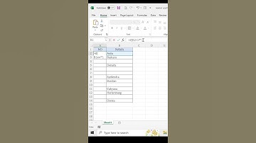 Nomor Urut Lewati Baris Kosong di Excel #Shorts