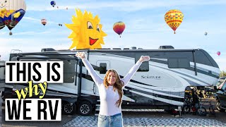 RVing at the LARGEST HOTAIR BALLOON FESTIVAL in the WORLD