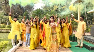 Simple and best Haldi Ceremony 2022 | Haldi rasam | Indian wedding | Haldi entry | Bride Puja gupta