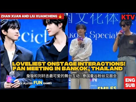 Fans Go Wild Zhan Xuan Liu Xuancheng S Cutest Moments At Bangkok Fan Meeting Revenged Love 逆爱 