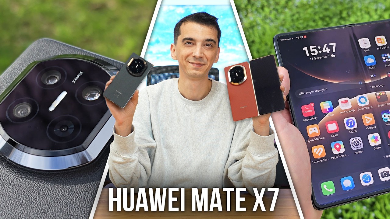 Muhteşem Kamera, Tasarım ve Sağlamlık Bir Arada Katlanır Telefon! Huawei Mate X7