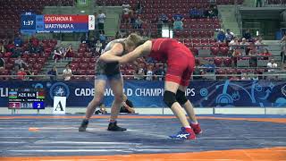 1/4 WW - 57 Kg: B. SOLTANOVA (AZE) V. A. MARTYNAVA (BLR) 1/4 WW - 57 Kg: B. SOLTANOVA (AZE) V. A. MARTYNAVA (BLR)