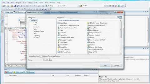 Tutorial 9 - Visual Studio 2008, Linq to SQL, C#, and WPF