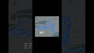 Tornado paths in New York #tornado #weather