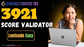 Score Validator | Leetcode Biweekly Contest 182 | Q1 | Leetcode 3921 | Array | Simulation | Easy