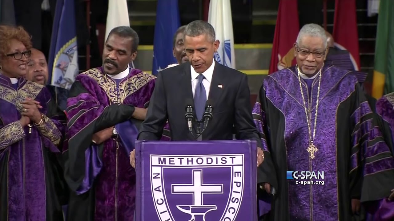 President Obama sings Amazing Grace C SPAN