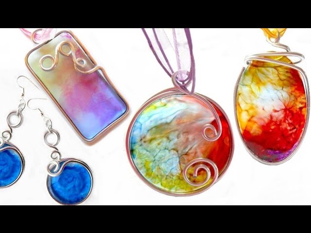 Résine UV et pendentif effet marbling - Kerrozennart le Blog