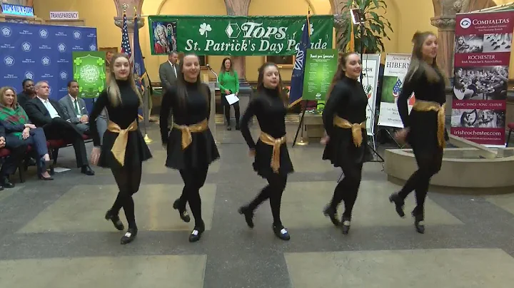 Irish Dance at St. Patrick's Day Parade press conf...