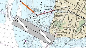 Protractor Triangle for Paper Chart Plotting