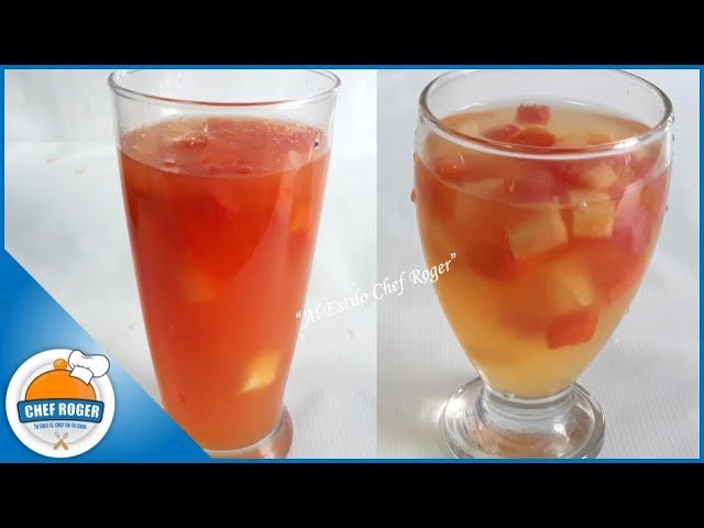 AGUA DE FRUTAS naturales, Agua de frutas para negocio o consumo | Chef Roger | Chef Roger Oficial