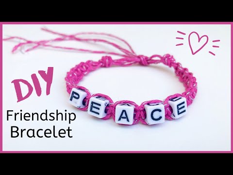 DIY Friendship Bracelets with Letter Beads, Otherwise Ama…