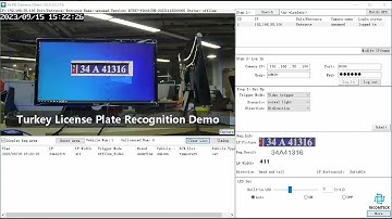Turkey Automated Number Plate Recognition ANPR Demo AI Edge Solutions LPR Camera for Smart City
