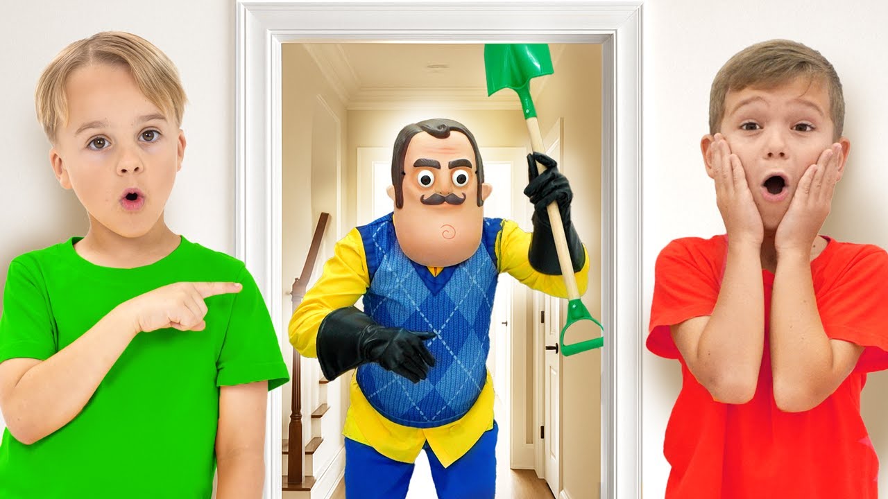 Дети пытаются подружиться с соседом