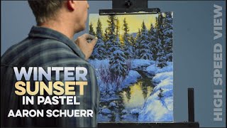 High Speed View™ - Aaron Schuerr (Winter Sunset in Pastel)