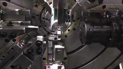 wide flat wire spiral spring on CNC wire forming machine with good tolerance