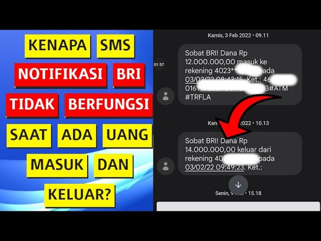 SMS Notifikasi BRI Tidak Masuk dan Gak Berfungsi Karena.. class=