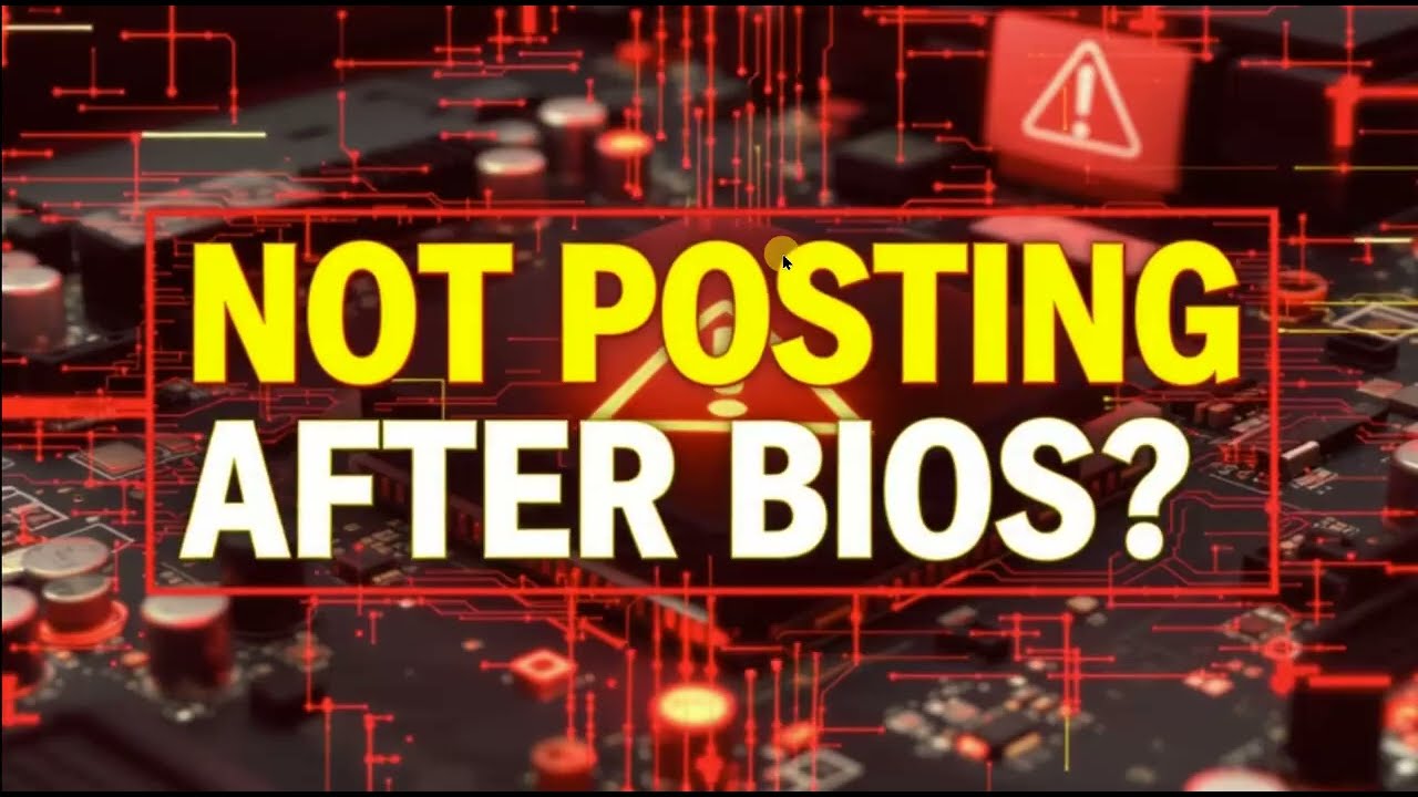 How to fix motherboard not posting after BIOS update on Windows PC