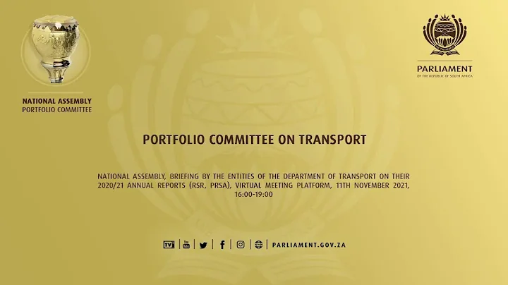 Portfolio Committee on Transport, 11th November 2021
