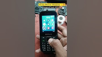 Jio Bharat Auto Keypad Lock Off 🔐 Jio Keypad Lock Off 🔒 jio Bharat V4 keypad lock off 📱👍💯
