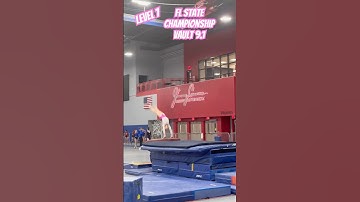 Yurchenko Vault Timer | Level 7 | FL State Meet 2025 | 9.1 | 10th place| Linley Buendel