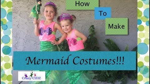 How to Make a No-sew Mermaid Costume for kids