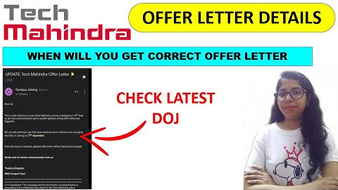 Tech Mahindra Latest DOJ Update | Tech Mahindra Latest Update | Tech Mahindra Elevate