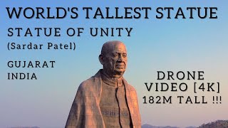 Statue of Unity - World's Tallest Statue, Sardar Patel - Gujarat India [ Drone Video- 4K ] screenshot 1