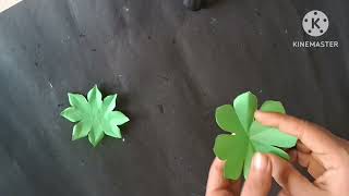 Diy GREEN PAPER FLOWER Craft for home decoration /Handmade paper flower craft ideas