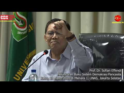 Prof. Dr. Sofian Effendi : Ada Intervensi Asing dalam Amandemen UUD 1945
