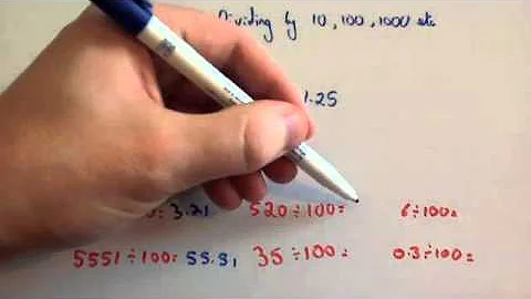 Division by 10, 100 and 1000 - Corbettmaths