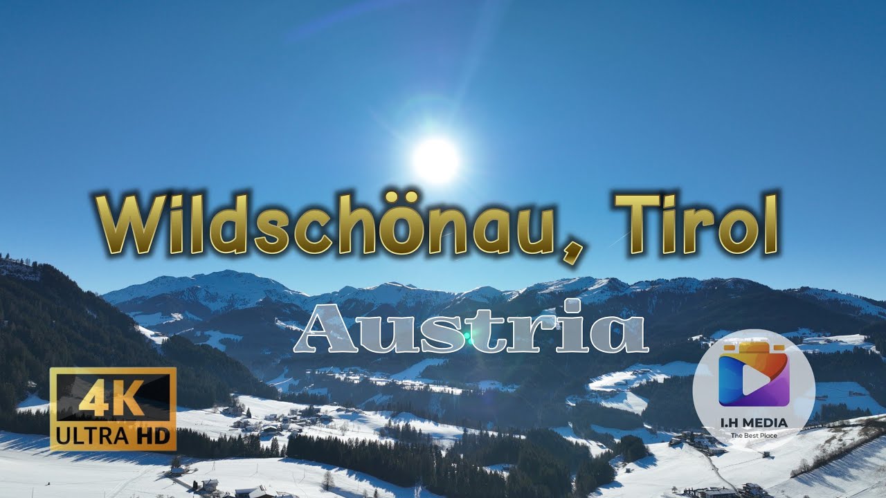 Wildschönau von oben / Januar  2022/ Tirol / Austria / Relax music /  winter / 4K / Dji Mavic 3
