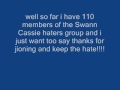 Swann cassie haters group response