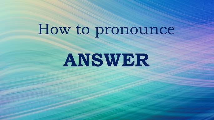 How to Pronounce Analyses 