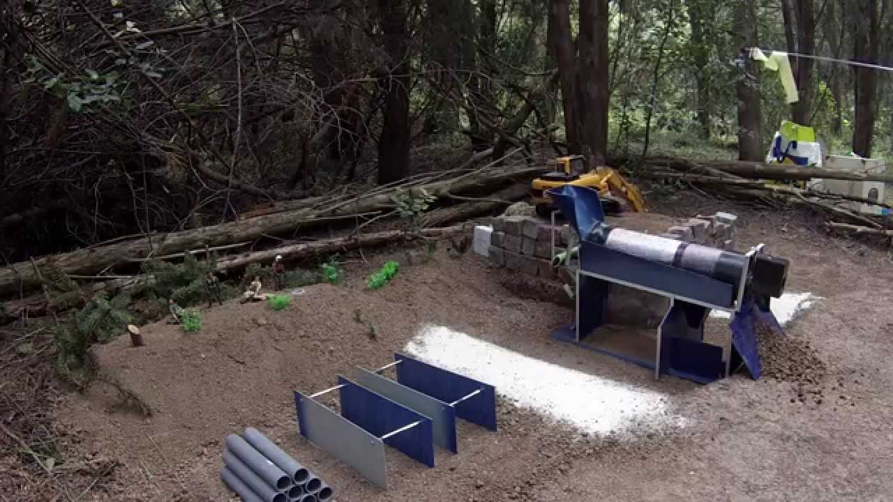 Pelle Rc Hydraulique Crible Trommel Gopro Youtube