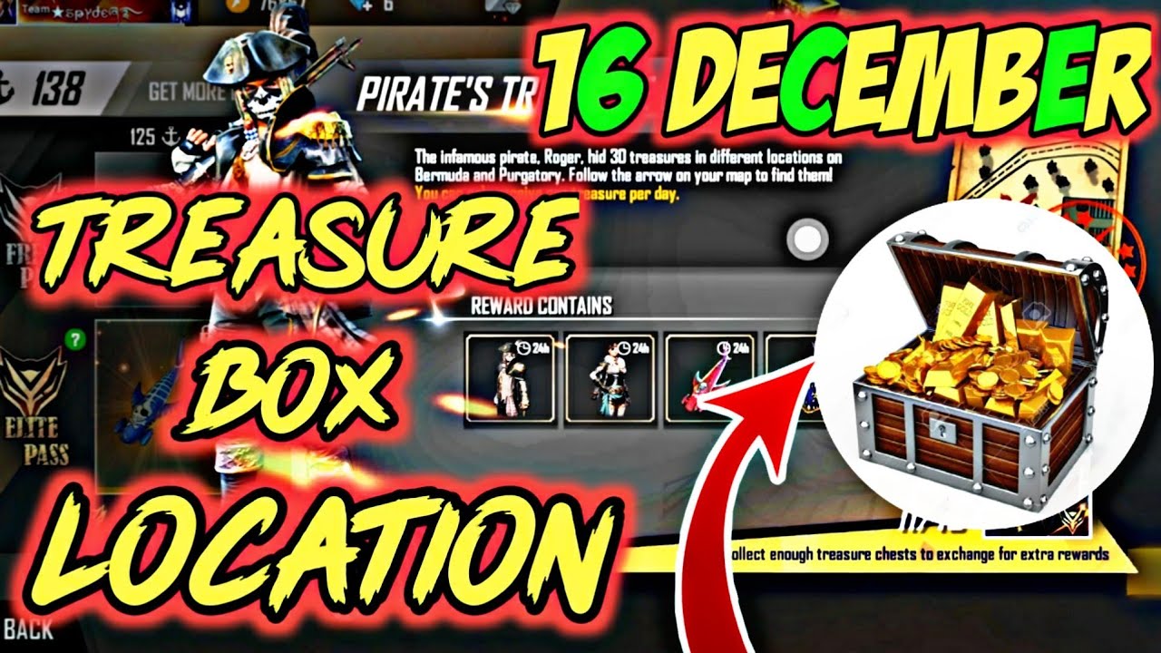 Day 16 Pirate's Treasure Box Location 16th December Location YouTube