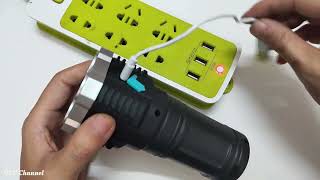 Flashlight 4 super bright bulbs buy 56 thousand VND | What's so bright?