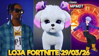 SNOOP DOGG E NOVA MASCOTE LINDÍSSIMA -  LOJA FORTNITE 29/03/26 - LOJA FORTNITE HOJE - LOJA FORTNITE