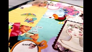 MAGAZINE JUNK JOURNAL WITH STICKY NOTES COVER