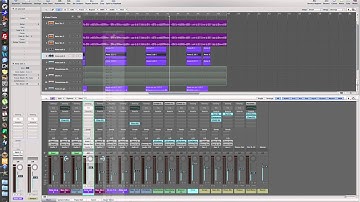 Configure a submix  in a DAW