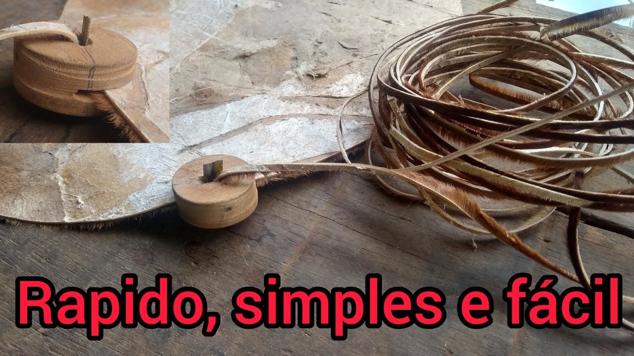 FERRAMENTA PARA TIRAR FITAS DO COURO RAPIDO E FÁCIL.