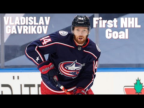 Vladislav Gavrikov #44 (Columbus Blue Jackets) first NHL goal 15/11/2019