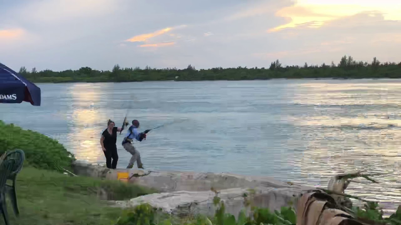 Manatee Grill Hutchinson Island Guy catches Jack Fish
