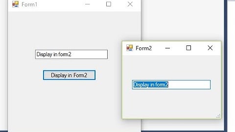 Pass TextBox Value to another Form - C#