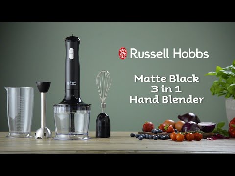 Russell Hobbs Desire Matte Black 3 in 1 Hand Blender