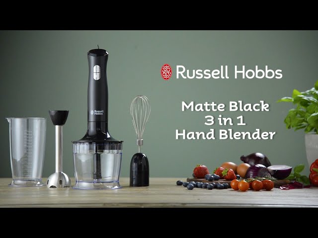 Russell Hobbs Desire Matte Black 3 in 1 Hand Blender 