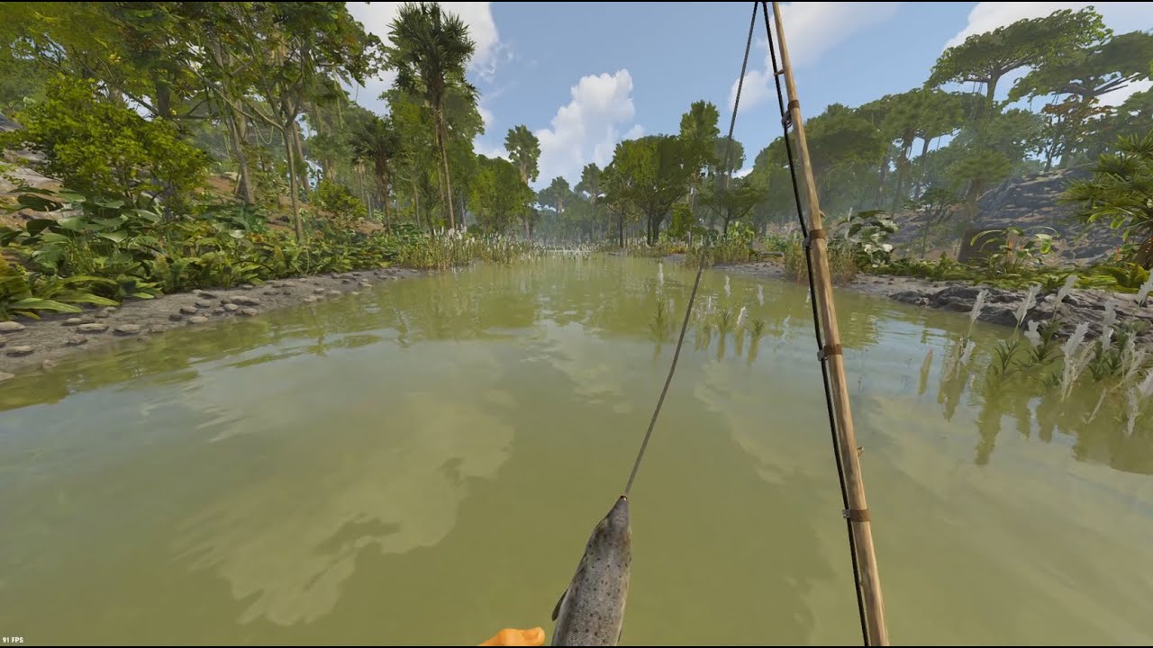 Rust Fishing ASMR with Vintage Jazz Music to serenade your senses