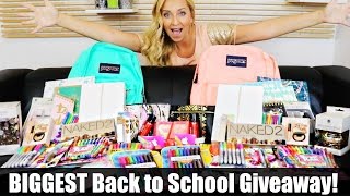 BIGGEST Back to School Giveaway Ever! (iPad Air 2, Jansport, School Supplies, Makeup & More!)